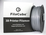 Silver 1.75mm 1KG FilaCube 3D Printer PLA 2 filament