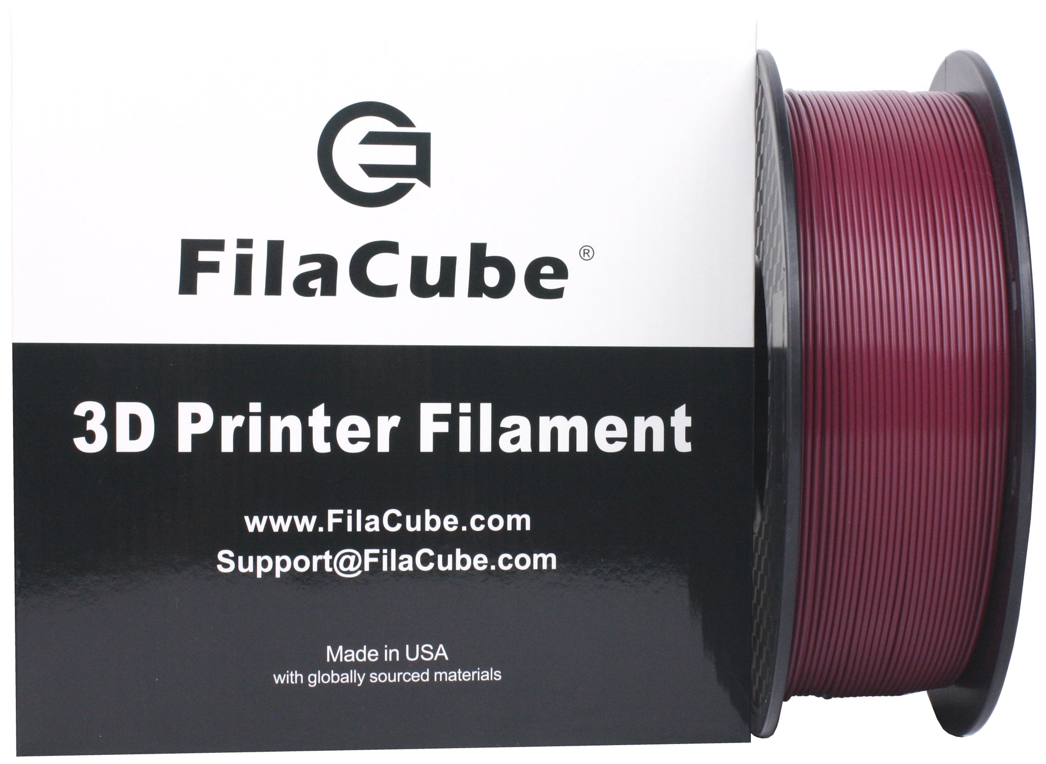 Maroon (Reddish Purple or Dark Brownish red) 1.75mm 1KG FilaCube 3D Pr