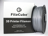 Silver 1.75mm 1KG FilaCube 3D Printer PLA 2 filament