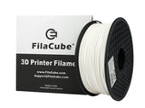 White 1.75mm 1KG FilaCube 3D Printer PLA 2 filament pure white
