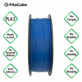 Classic Blue (Color of the Year 2020)  1.75mm 1KG FilaCube 3D Printer PLA 2 filament PANTONE 19-4052