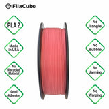 Hot Pink (PANTONE 17-1937)  1.75mm 1KG FilaCube 3D Printer PLA 2 filament
