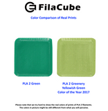 1.75mm 2KG-spool Greenery - Color of the Year 2017 FilaCube 3D Printer PLA 2 filament multiple kilograms multikilo