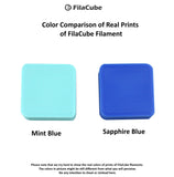 Mint Blue (Delicate Combination of Green, Blue and a hint of White) 1.75mm 1KG FilaCube 3D Printer PLA 2 filament