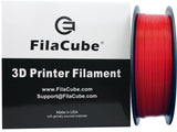 Red 1.75mm 1KG FilaCube 3D Printer PLA 2 filament