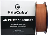 Leather Brown 1.75mm 1KG FilaCube 3D Printer PLA 2 filament Reddish Brown