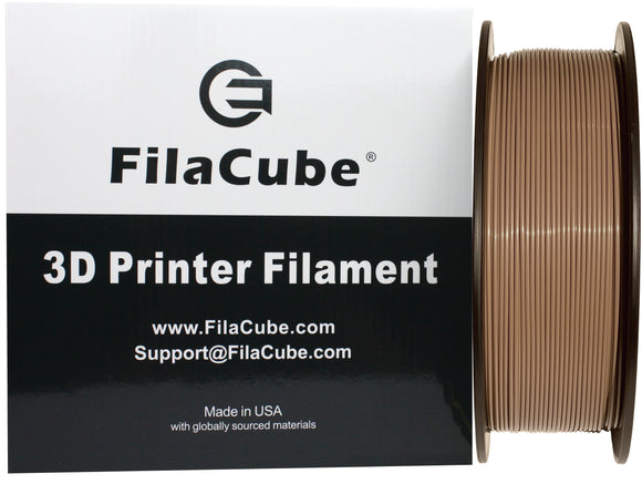 Grayish Brown PLA 3D Printer Filament 1.75mm 1kg - FilaCube Greyish Brown PLA 2 1.75 mm Printing Plastic, Made in USA Pantone PMS P 171-9 C P-171-9C…